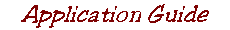 Application Guide